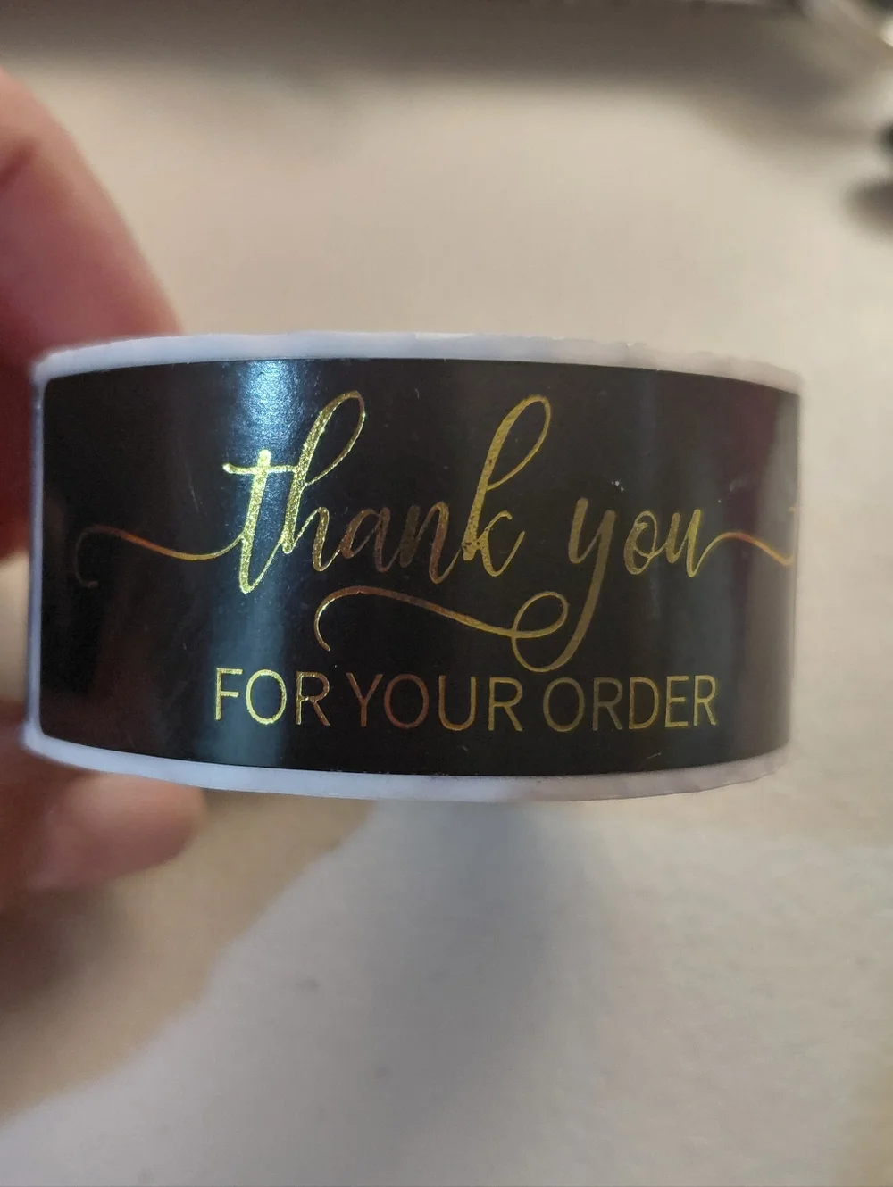 500ct. Roll of 'Thank You For Your Order' Bonus 3 Random Polymailers